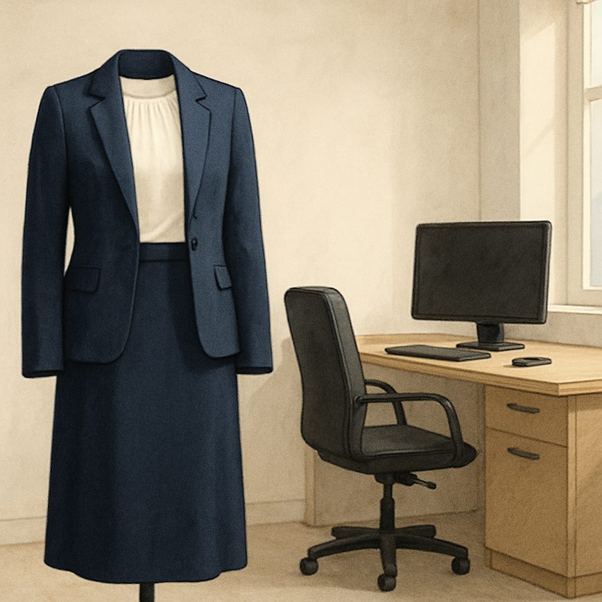 Скромные варианты офисной моды